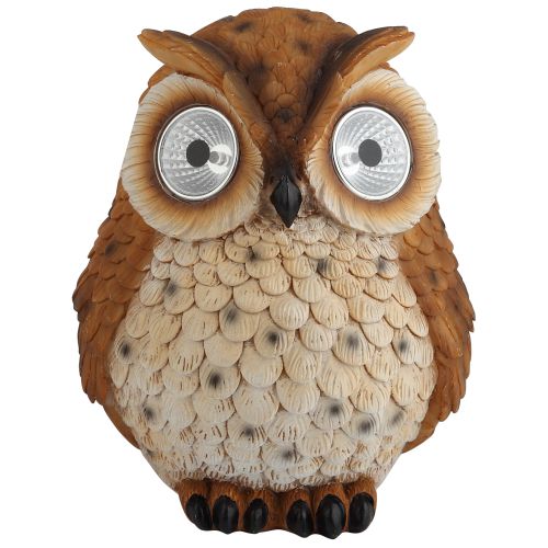 Светильник садовый ERAFYS01-10 Сова рыжая на солнечн. батарее полистоун 19см Эра Б0044842