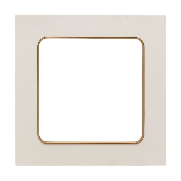 Рамка 1-м Стокгольм бел. с линией цвета шампань PROxima EKF EYM-G-302-10