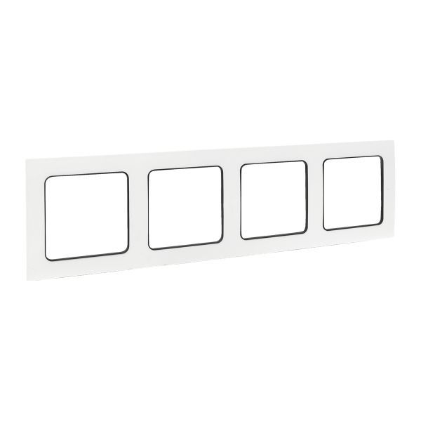 Рамка 4-м Стокгольм бел. с линией цвета черн. PROxima EKF EZM-G-305-20