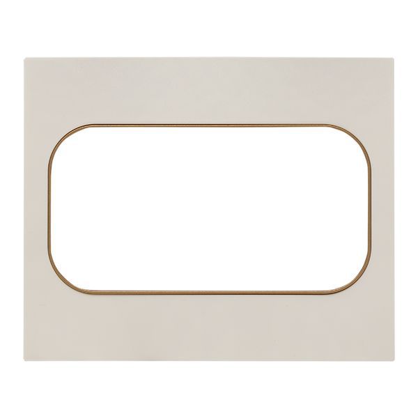 Рамка для розетки 2-м Стокгольм бел. с линией цвета шампань PROxima EKF EYM-G-305-20