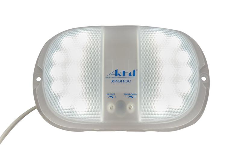 Светильник светодиодный ЖКХ Хронос 9Вт с оптико-акустическим датчиком 3 режима работы Актей 75-009-IP30-SENSOR