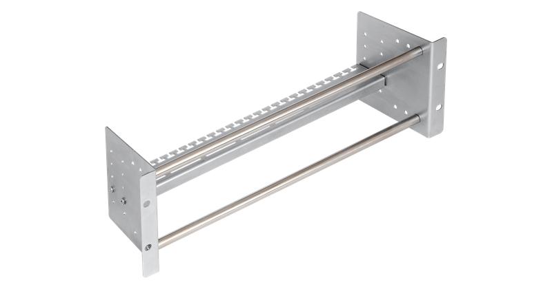 Конструктив 19дюйм 3U с круг. направляющими для установки плинтов в шкаф или стойку с органайзером метал. NIKOMAX NMC-RCPLWO-3U