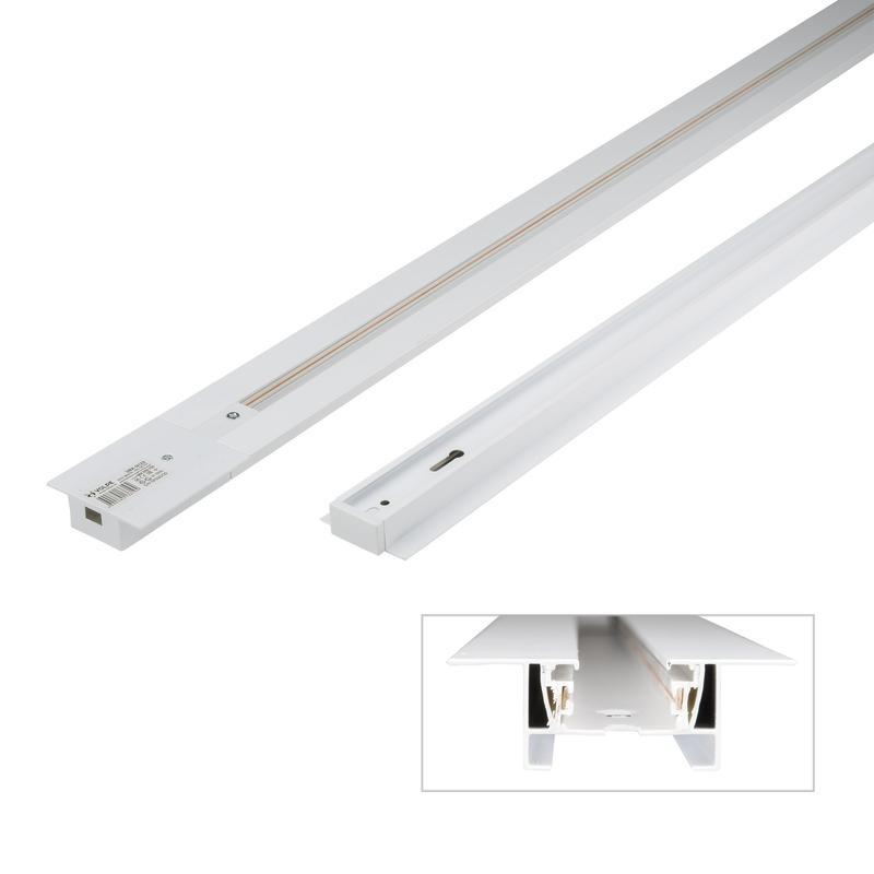 Шинопровод осветительный однофазный L3000 UBX-Q123 RS2 WHITE 300 SET01 тип R встраив. с заглушкой и вводом питания бел. Volpe UL-00007378