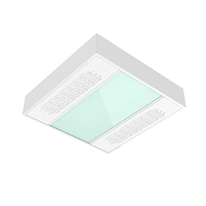 Светильник светодиодный 30Вт 4000К IP54 600х600х127 медицинский с UV-блоком накладной аварийный автономный постоянного действия с защ. силикатн. стеклом global white bioguard матов. VARTON V1-C0-0UV70-20GA6-5403040