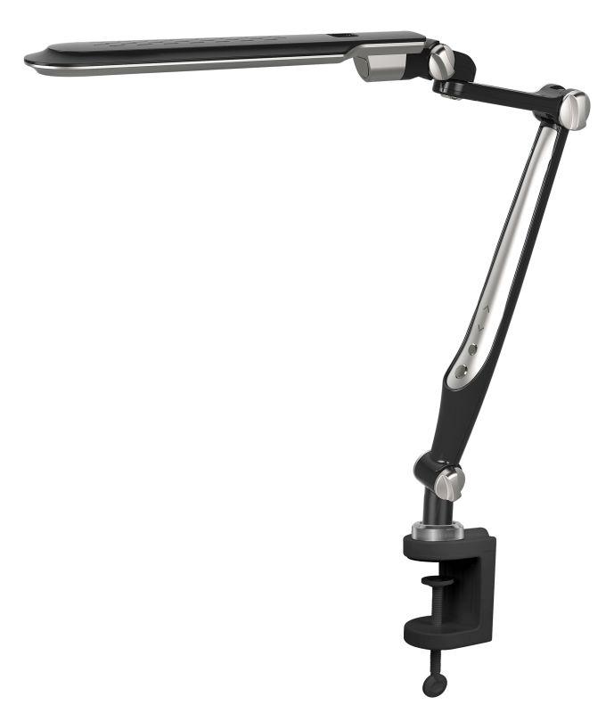 Светильник настольный KD-830 C02 LED 10Вт 230В на струбцине 600лм сенс. рег. яркости цветов. темп. черн. Camelion 14015