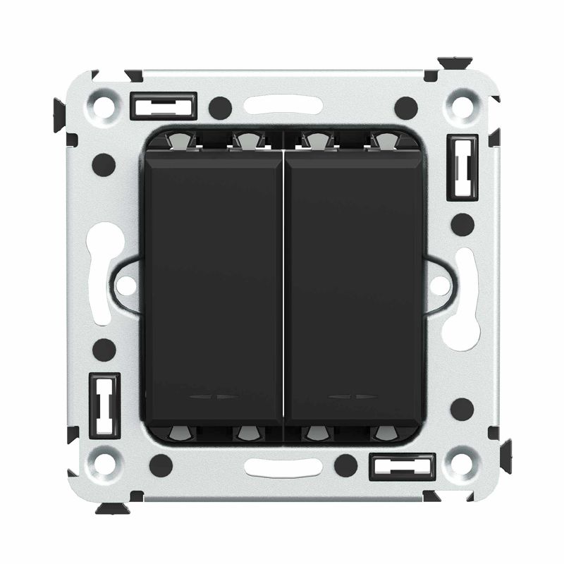 Инвертор 2-кл. СП Avanti "Черный матовый" DKC 4412124