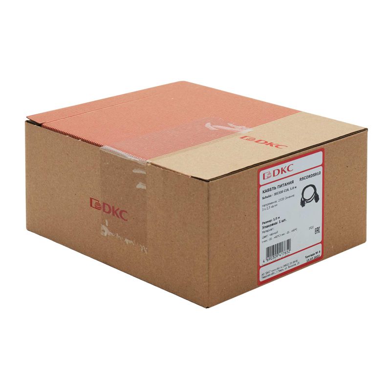 Кабель питания Sсhuko - IEC320 C19 1.0 м сечение 3х2.5кв.мм DKC R5CORDS910