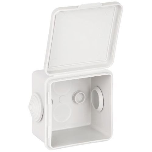 Коробка распаячная ОП КОР 65х65х50мм с гермовводами 4 входа IP54 Эра Б0037445