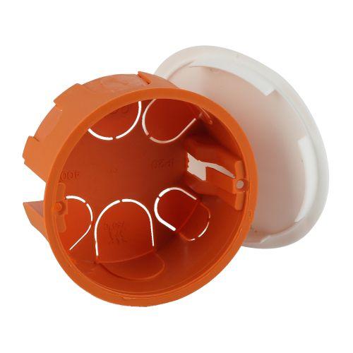 Коробка распаячная KRT 80х40мм для твердых стен крышка IP20 Эра Б0047255