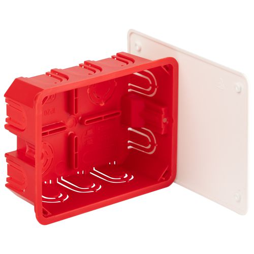 Коробка распаячная KRT 120х92х45мм для твердых стен саморез. крышка IP20 Эра Б0047257