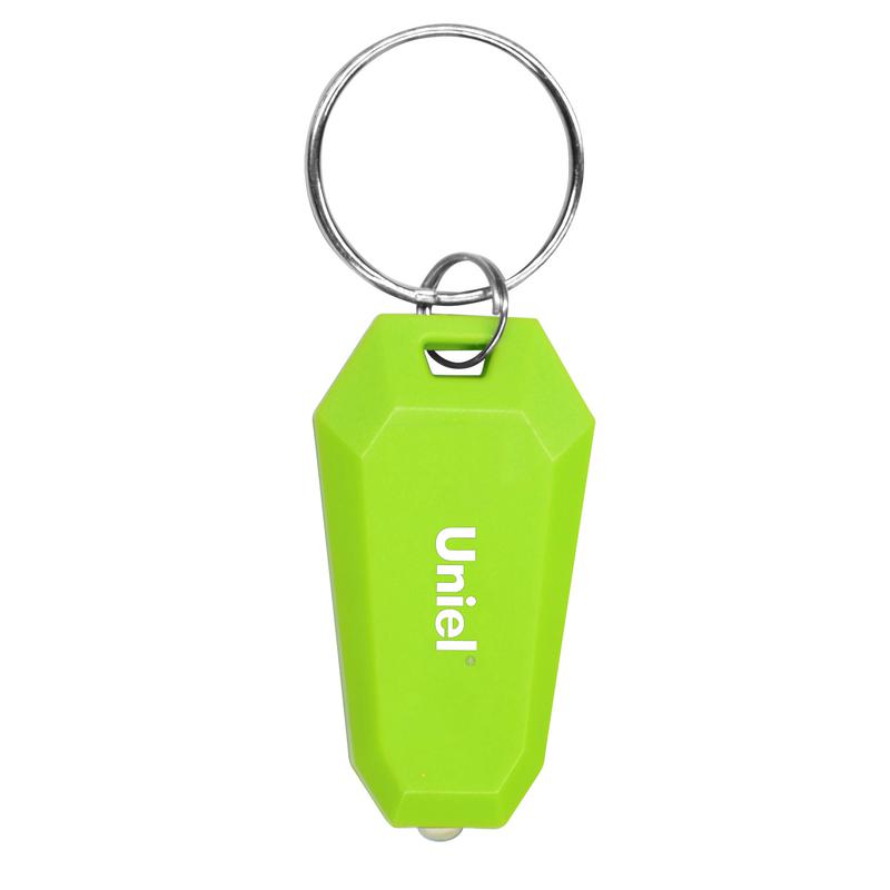 Фонарь-брелок S-KL021-T GREEN серии Стандарт 1LED 2хCR1220 н/к пластик зел. Uniel UL-00004095