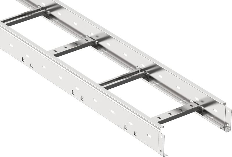 Лоток лестничный 55х400 L6000 сталь 1.5мм LESTA IEK CLM40-055-400-6-150