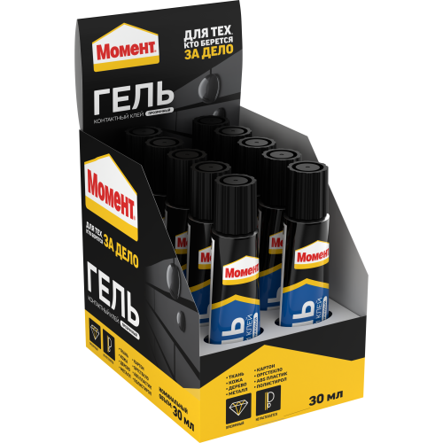 Клей-гель "Момент Гель" 30мл шоу-бокс Момент C0036326