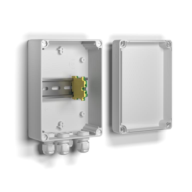 Коробка монтажная для установки одного или двух устройств защиты IP66 219х122х90мм КМ-1 Тахион 40001