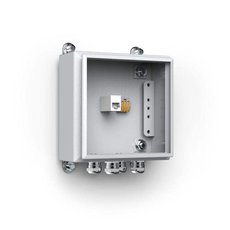 Коробка распределительная для коммутации цепей питания и линий связи IP66 150х150х78мм КР-4.4000 Тахион 40123