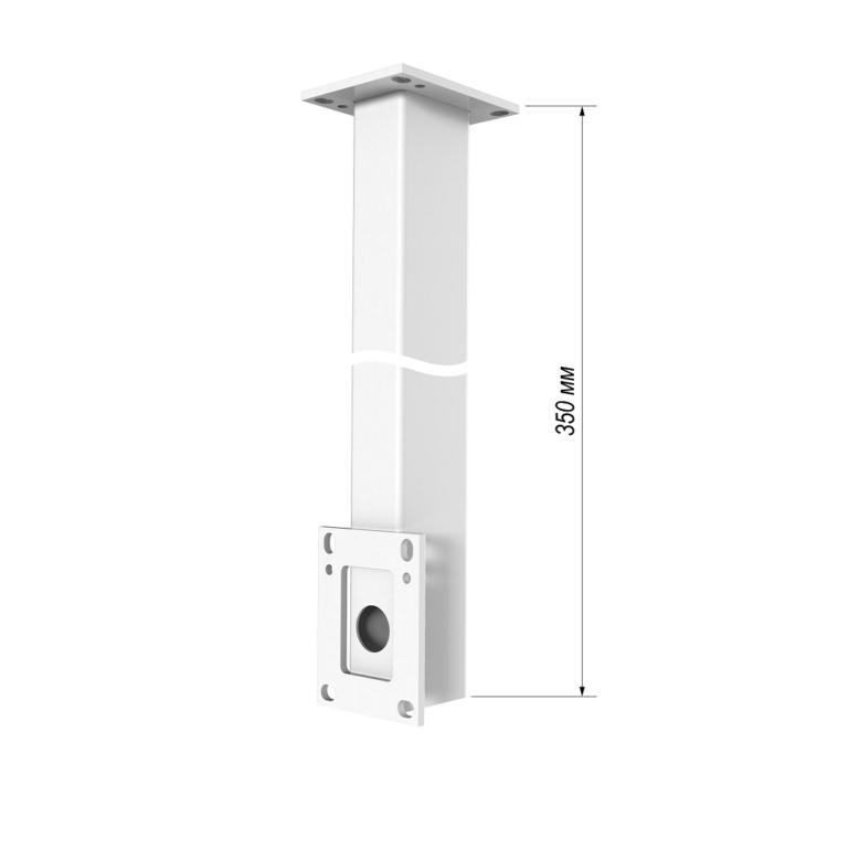 Кронштейн потолочный для крепления видеокамер типа ТВК и гермобоксов типа ТГБ к потолку длинной 350мм КП-350 Тахион 40124