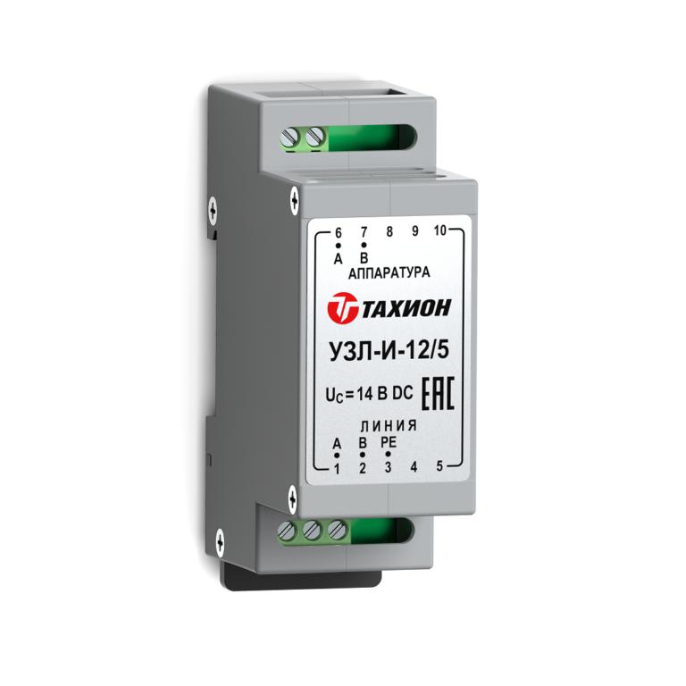 Устройство защиты уличное интерфейсов с подачей питания 12В DC по сигнальным парам 5А УЗЛ-И-12/5 исп.1 Тахион 20142