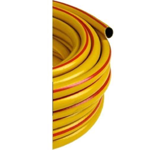 Шланг поливочный ПВХ усиленный пищевой трехслойн. армир. 3/4 50м желт. Вихрь 73/7/2/5