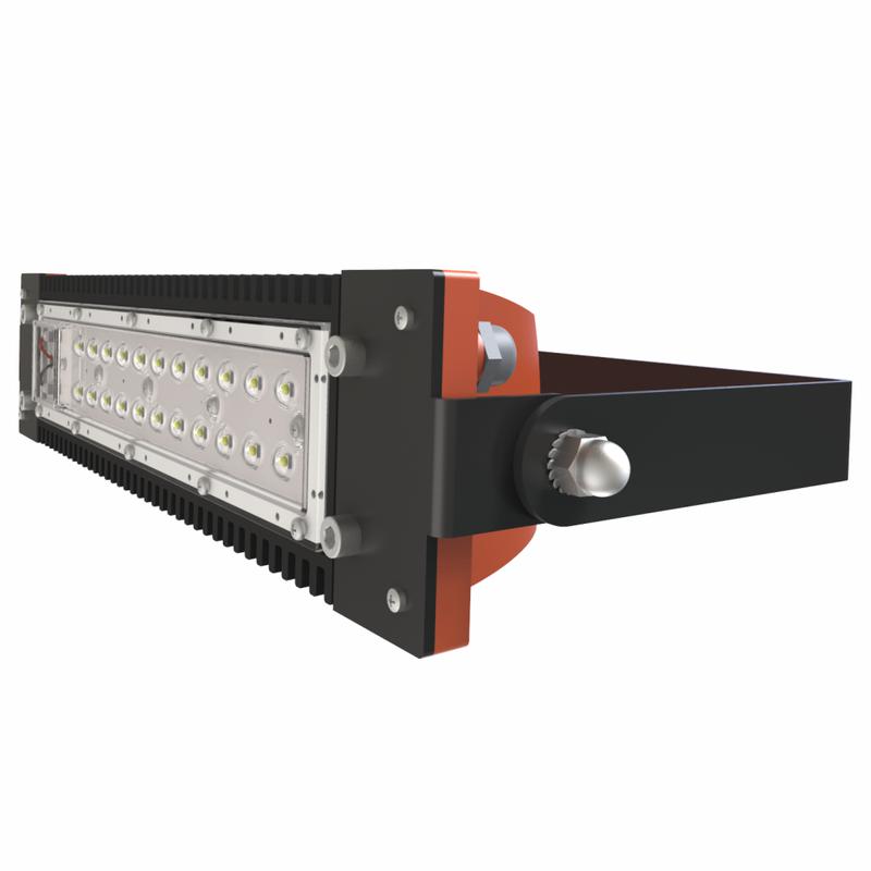 Светильник светодиодный взрывозащ. LAD LED R500-1-M-6-35L 2Ex 35Вт 5000К IP65 5502лм 100-305В КСС типа "Ш" крепление на лире бел. ЛАДзавод LADLED1M635L2EX