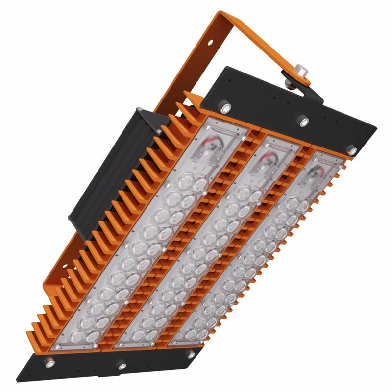 Светильник светодиодный взрывозащ. LAD LED R500-3-120-6-105L 2Ex 105Вт 5000К IP65 16401лм 100-305В КСС типа "Д" крепление на лире бел. ЛАДзавод LADLED3LS6105L2EX