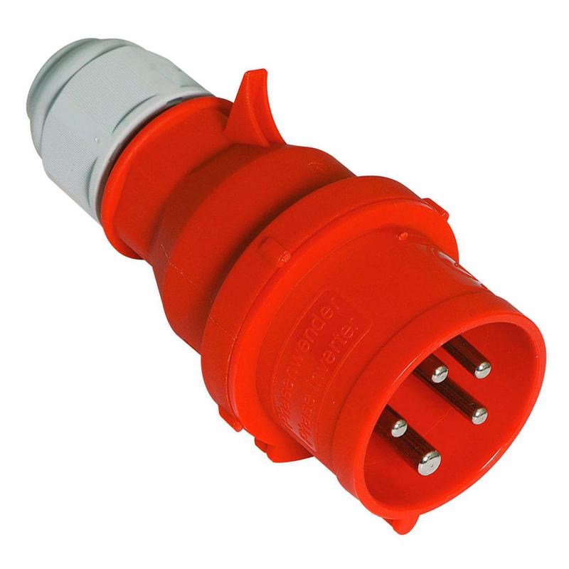 Вилка-фазоинвертор 16А 5п 3P+N+PE 6ч 400В IP44 Bals 225