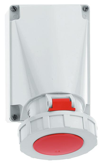 Розетка настенная 63А 5п 3P+N+PE 6ч 400В IP67 Bals 1112