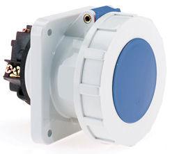 Розетка встраиваемая 32А 3п 2P+PE 6ч 230В IP67 наклонная Bals 1278