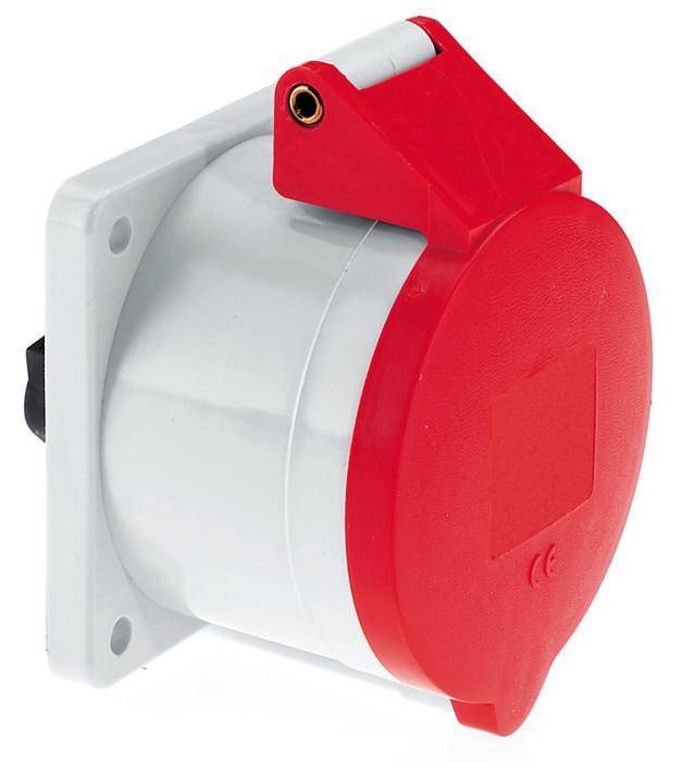 Розетка встраиваемая 16А 4п 3P+PE 6ч 400В IP44 Bals 1324