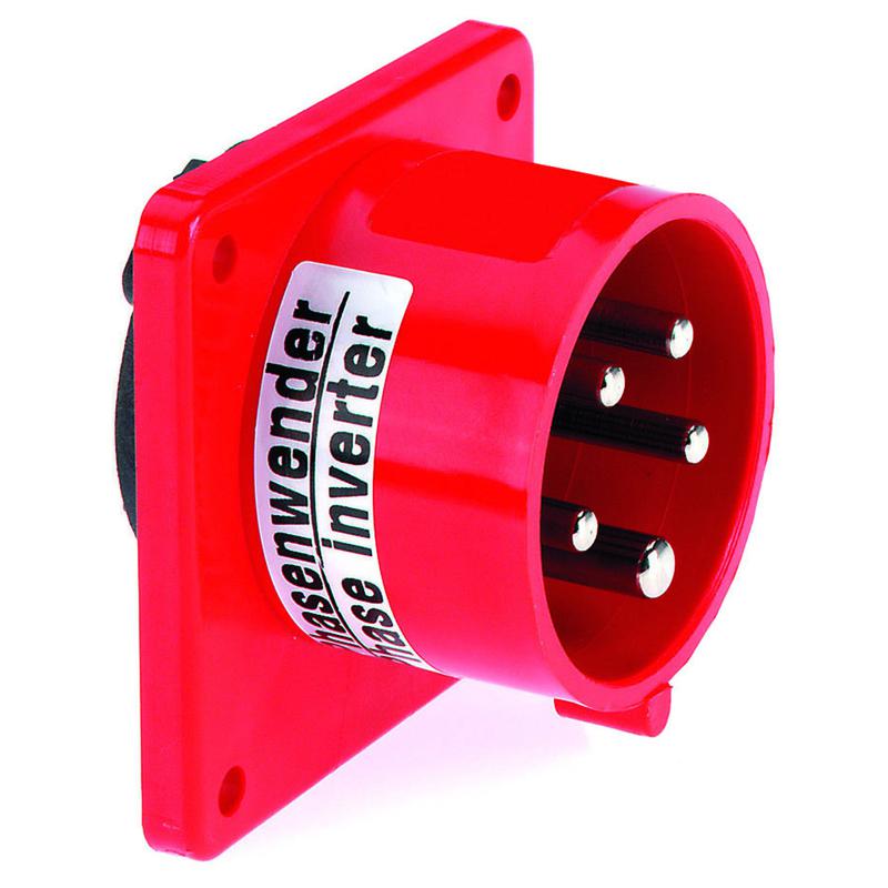 Вилка-фазоинвертор встраиваемая 16А 5п 3P+N+PE 6ч 400В IP44 Bals 2870