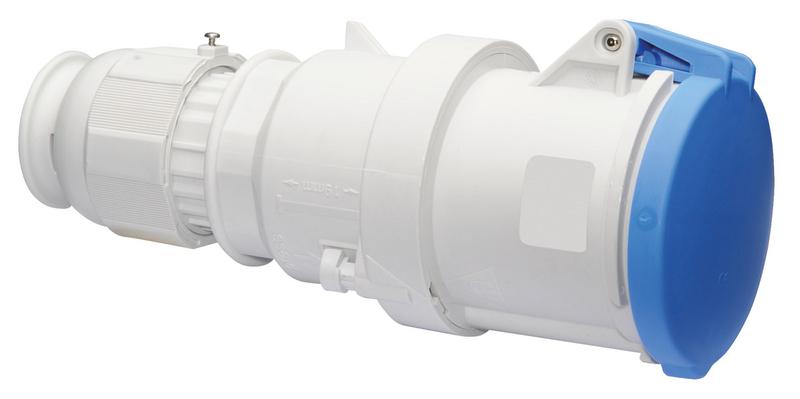 Розетка кабельная 63А 3п 2P+PE 6ч 230В IP44 Bals 3104