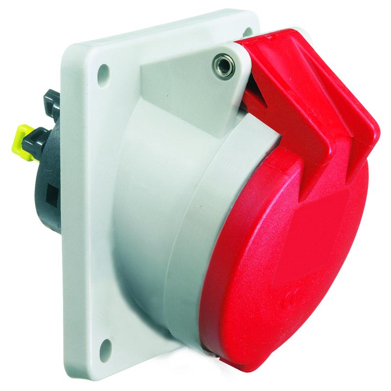 Розетка встраиваемая 16А 5п 6ч 400В IP44 75х75 Quick Connect Bals 12980