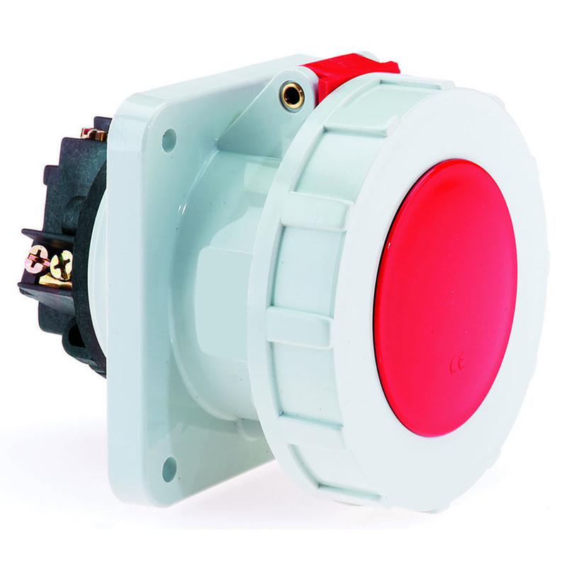 Розетка встраиваемая 63А 5п 3P+N+PE 6ч 400В IP67 Bals 13104