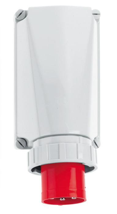 Вилка настенная 125А 5п 3P+N+PE 6ч 400В IP67 Bals 24202