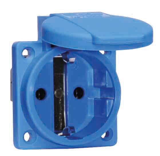 Розетка встраиваемая Schuko 16А 3п 250В IP54 син. Bals 71094