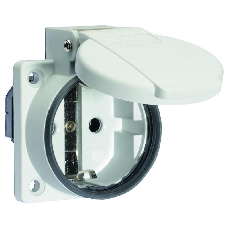 Розетка встраиваемая Schuko 16А 3п 250В IP54 с уплотнит. Quick Connect сер. Bals 71103