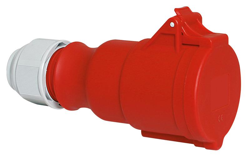 Розетка кабельная 32А 5п 3P+N+E 6ч 400В IP44 Bals 304-TLS