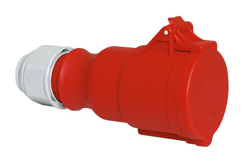 Розетка кабельная 16А 4п 3P+PE 6ч 400В IP44 Bals 31005-TLS