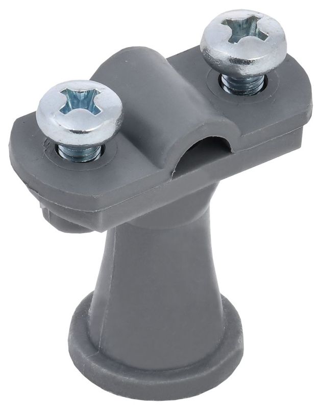 Держатель проводника кругл. 6-10мм H38мм пластик сер. IEK ZDP80-60-1-68-038