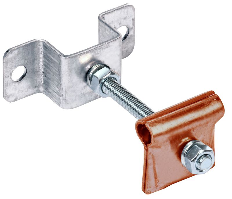 Держатель-зажим соединительный проводника кругл. 6-12мм опорный L100мм медь IEK ZHC81-50-1-16-100