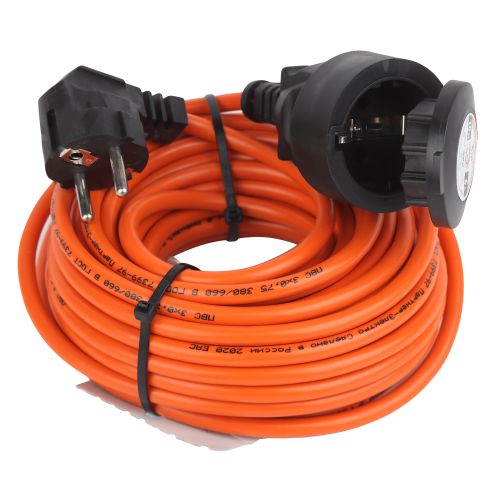 Удлинитель-шнур 1х10м с заземл. 6А IP20 UPx-1e-3х0.75-10m ПВС 3х0.75 (бухта) Эра Б0046810