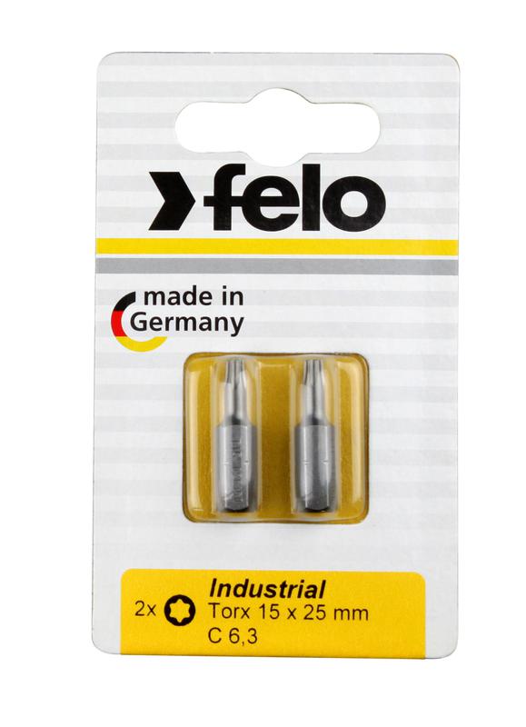 Бита Industrial Torx 15х25 (блист.2шт) FELO 02615036