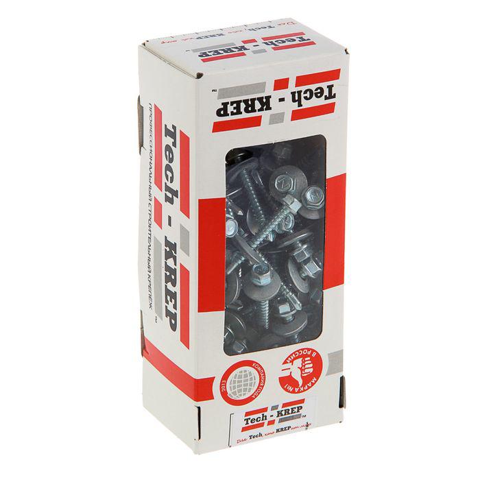 Саморез усиленный КР ZP сверло 5.5х38 (коробка с окном) (уп.60шт) Tech-Krep PRO/Zitar 124628