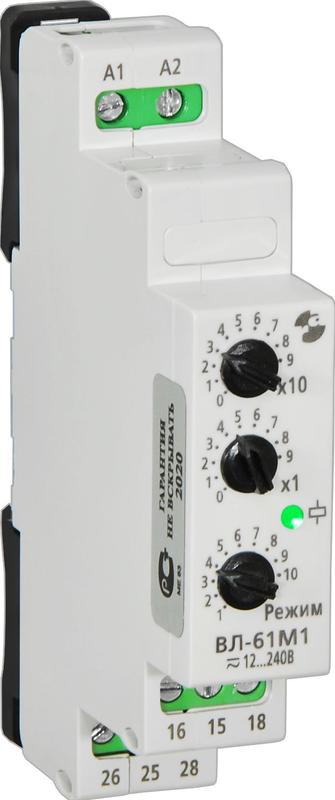 Реле времени ВЛ-61М1 12-240В 50Гц 0.1с-9.9ч Реле и Автоматика A8223-79680466
