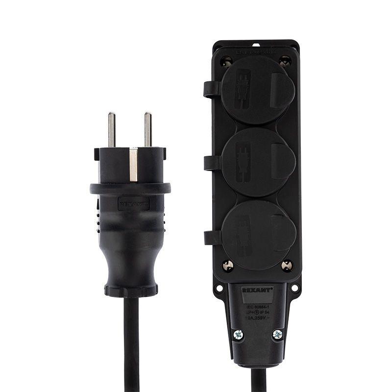 Удлинитель-шнур на рамке 3х10м с заземл. 16А IP44 3.5кВт КГ 3х1.5 морозостойкий Rexant 11-7080