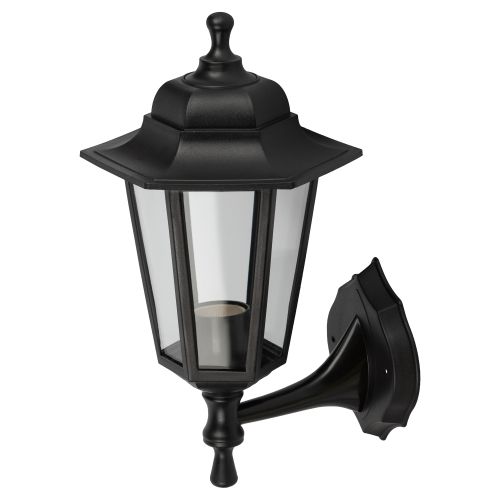 Светильник садово-парковый "Леда1" НБУ 06-60-001 настенный шестигран. черн. Эра Б0048114