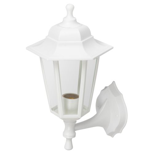 Светильник садово-парковый "Леда1" НБУ 06-60-001 настенный шестигран. бел. Эра Б0048116