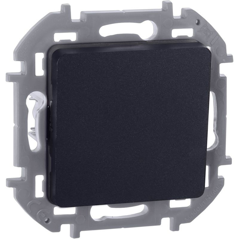 Переключатель 1-кл. Inspiria 10А IP20 250В 10AX механизм антрацит IEK 673653
