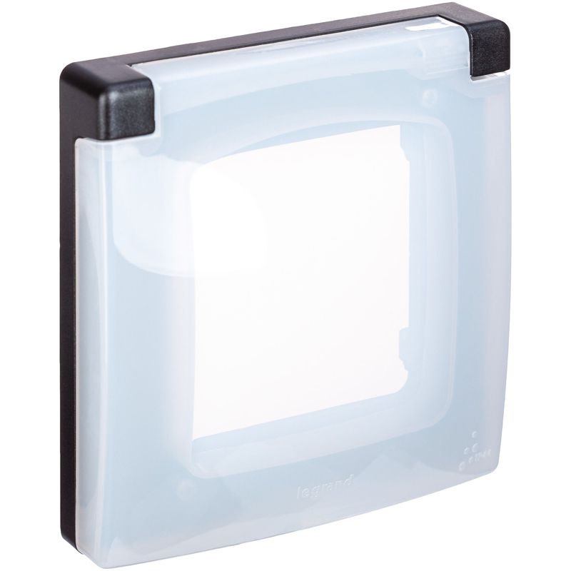 Рамка 1-м Inspiria IP44 с крышкой антрацит IEK 673923