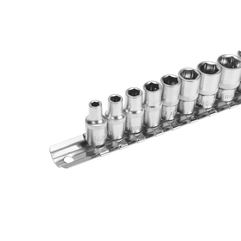 Набор торцевых головок 1/4 шестигранные CrV 10шт 4-13мм Rexant 12-8316