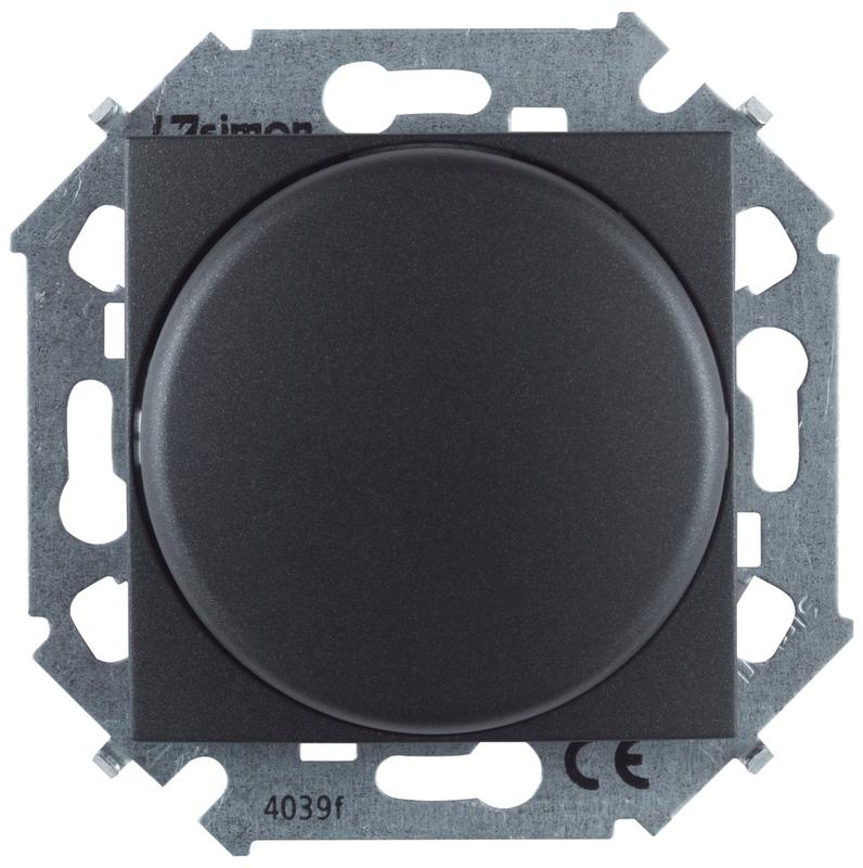 Механизм светорегулятора поворотного СП 15 5-215Вт LED 230В графит Simon 1591796-038